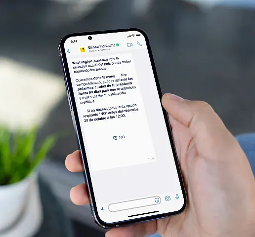 WhatsApp: Tu banco a un mensaje de distancia