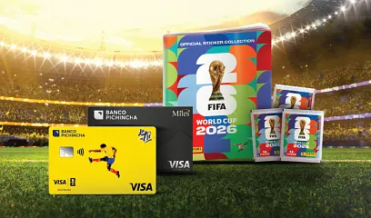 Álbum Panini de la Copa Mundial de la FIFA 2026 con Tarjetas Visa