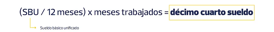 Cálculo del décimo cuarto sueldo Cómo se calcula el décimo cuarto sueldo.
