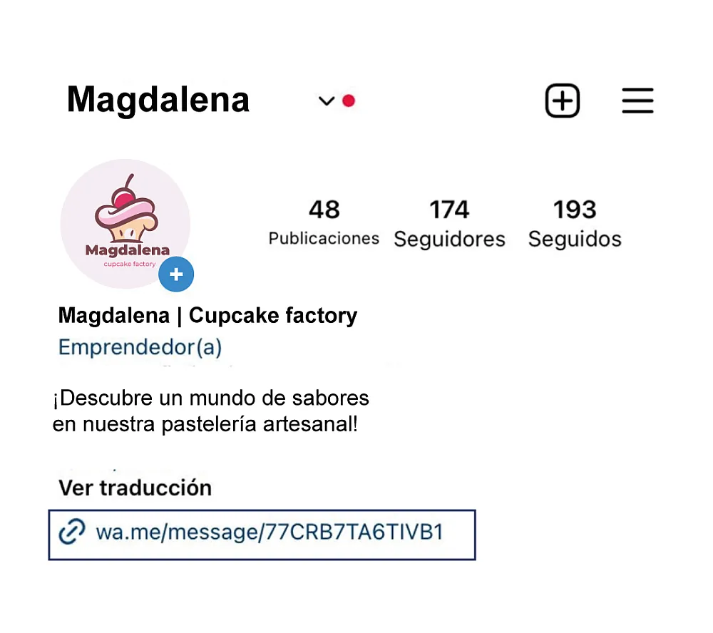 Coloca el enlace de tu Whatsapp en Instagram. Coloca el enlace de tu Whatsapp en Instagram y otras redes sociales.